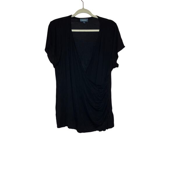 Mod Cloth black faux wrap style top size 1X - Picture 1 of 5